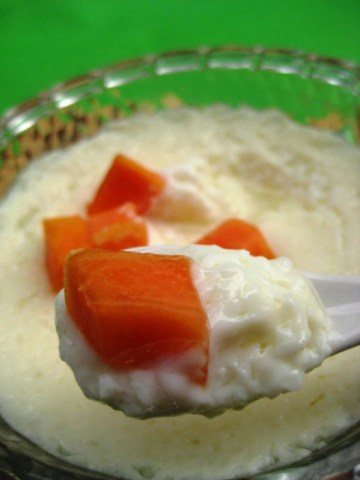 木瓜牛奶炖蛋做法
